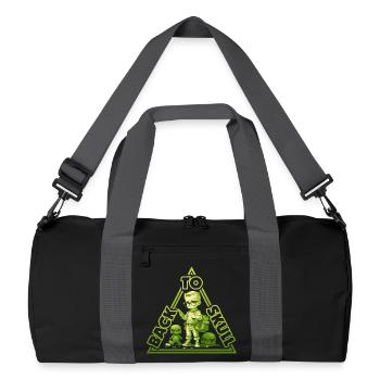 Back to school - green - Recycled Duffel Bag - black/graphite grey - Front