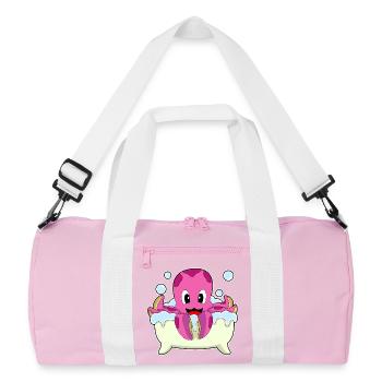Baignoire de bain Octopus - Sac de sport recyclé - rose/blanc - Devant
