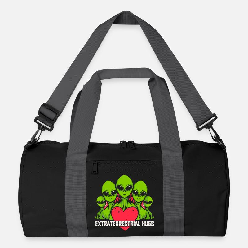 Alien, UFO, Fliegende Untertasse Recycelte Duffel Bag