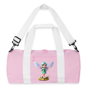 Fée 3D - Sac de sport recyclé - rose/blanc - Devant
