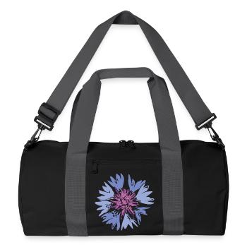 Meadow Flower Wildflowers Nature Meadow Flower Bed - Recycled Duffel Bag - black/graphite grey - Front