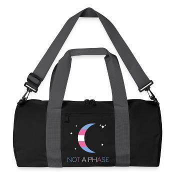 Mois de la fierté LGBTQ - Pas une phase - Transgenre - Sac de sport recyclé - noir/gris graphite - Devant