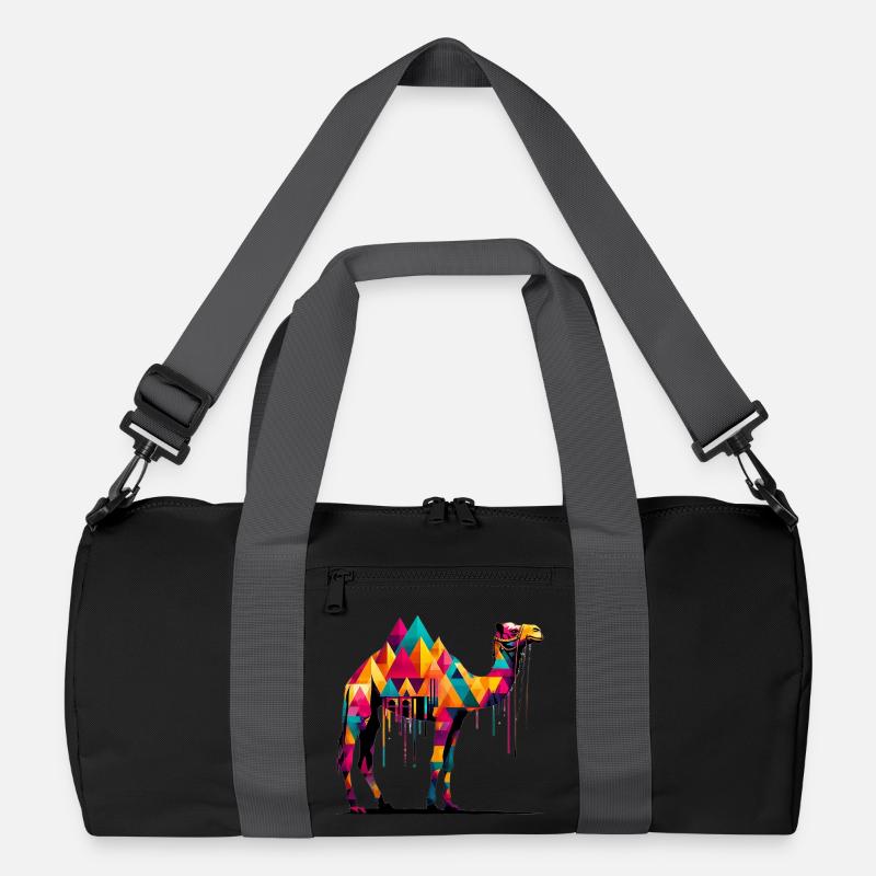 Kamel - Recycelte Duffel Bag - Schwarz/Graphitgrau