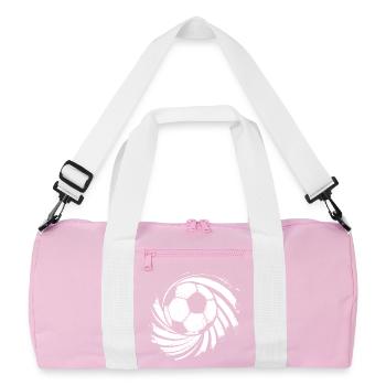 Dessin de football - Sac de sport recyclé - rose/blanc - Devant