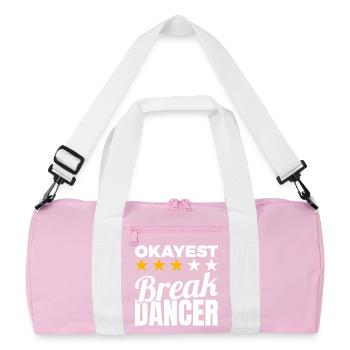 Garçon B moyen - Sac de sport recyclé - rose/blanc - Devant