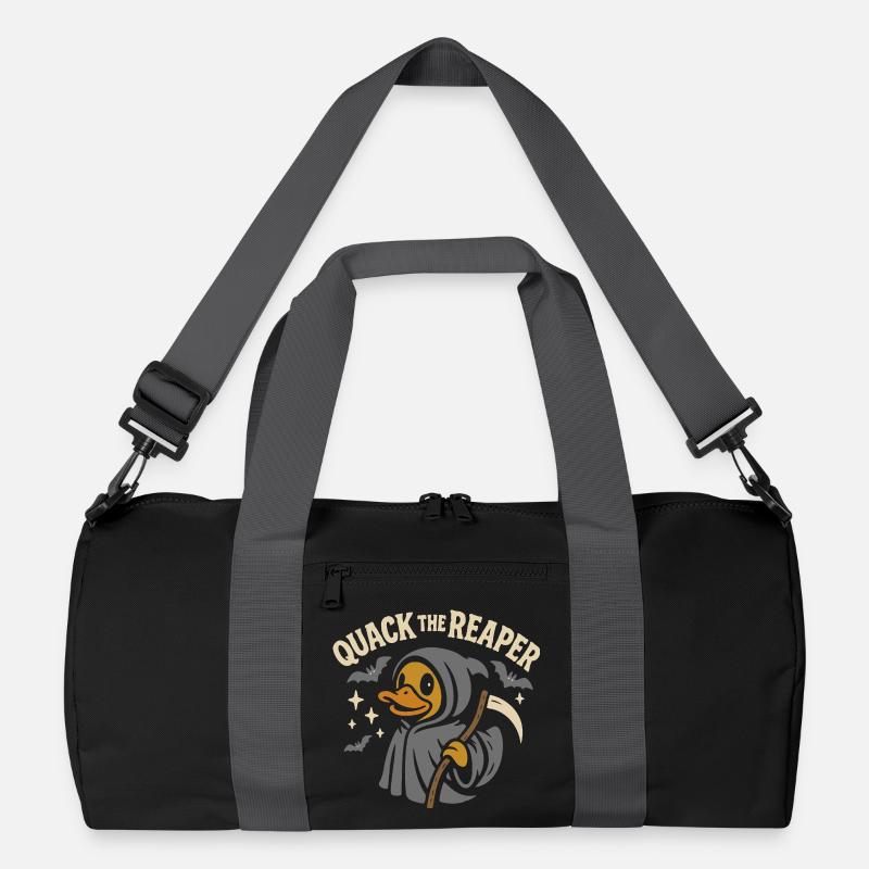 Sensenmann-Badeente mit lustigem Spruch Motiv Recycelte Duffel Bag