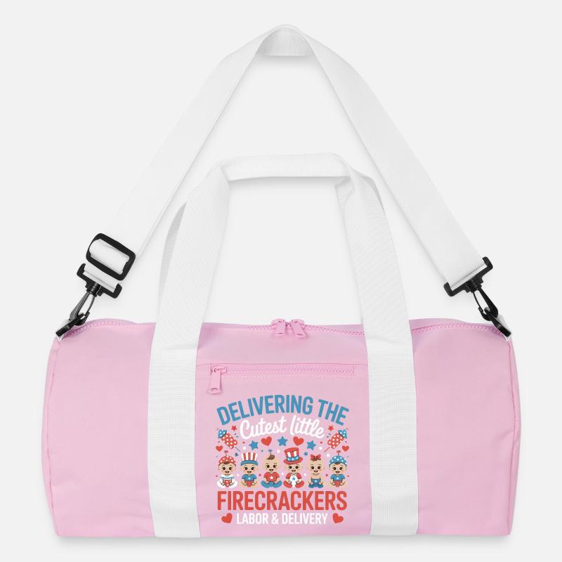 Labor &amp; Delivery Firecrackers Independence Day Recycled Duffel Bag