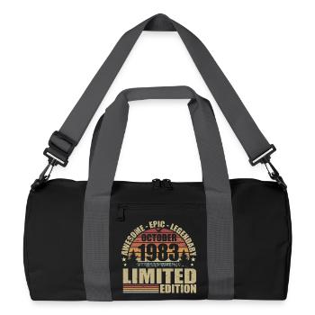 42nd Retro Anniversary October 1983 - October 1983 - Recycled Duffel Bag - black/graphite grey - Front
