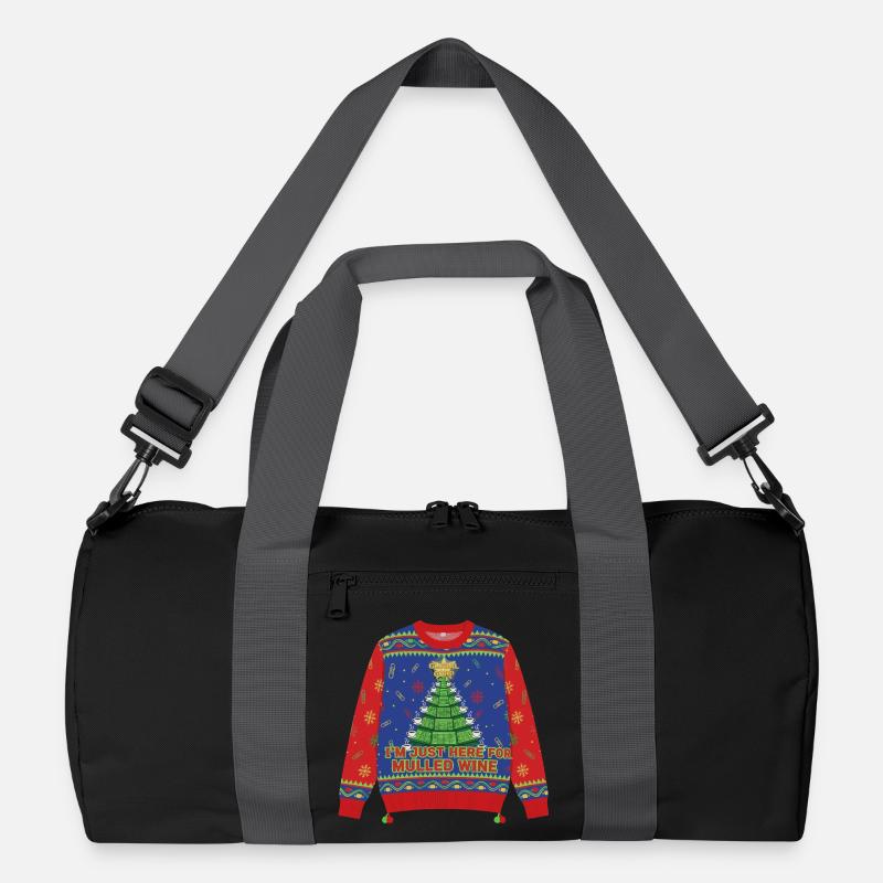 Here for mulled wine Recycled Duffel Bag