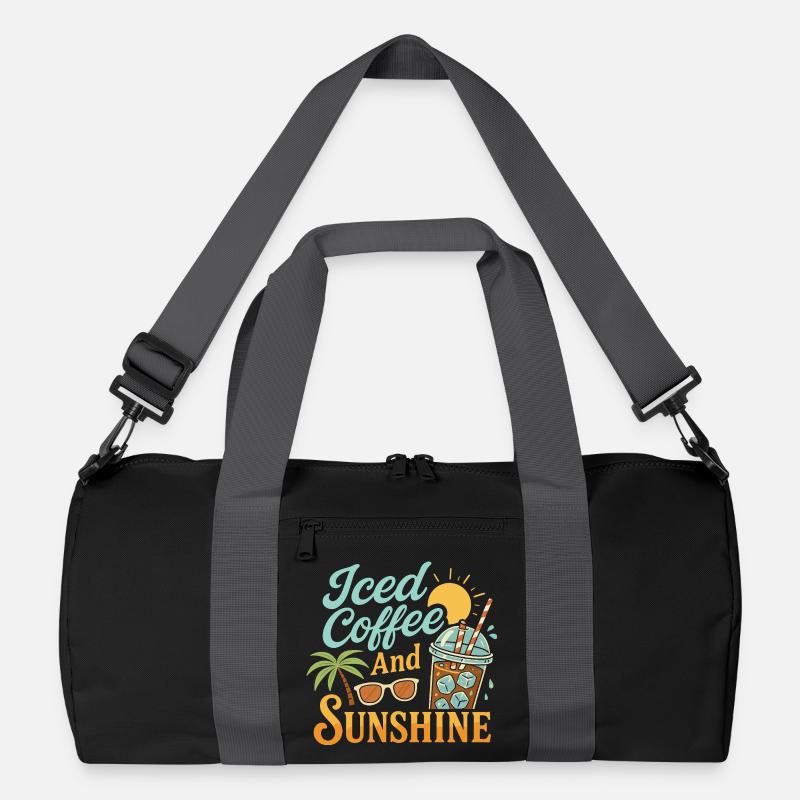 Eiskaffee und Sonnenschein Recycelte Duffel Bag