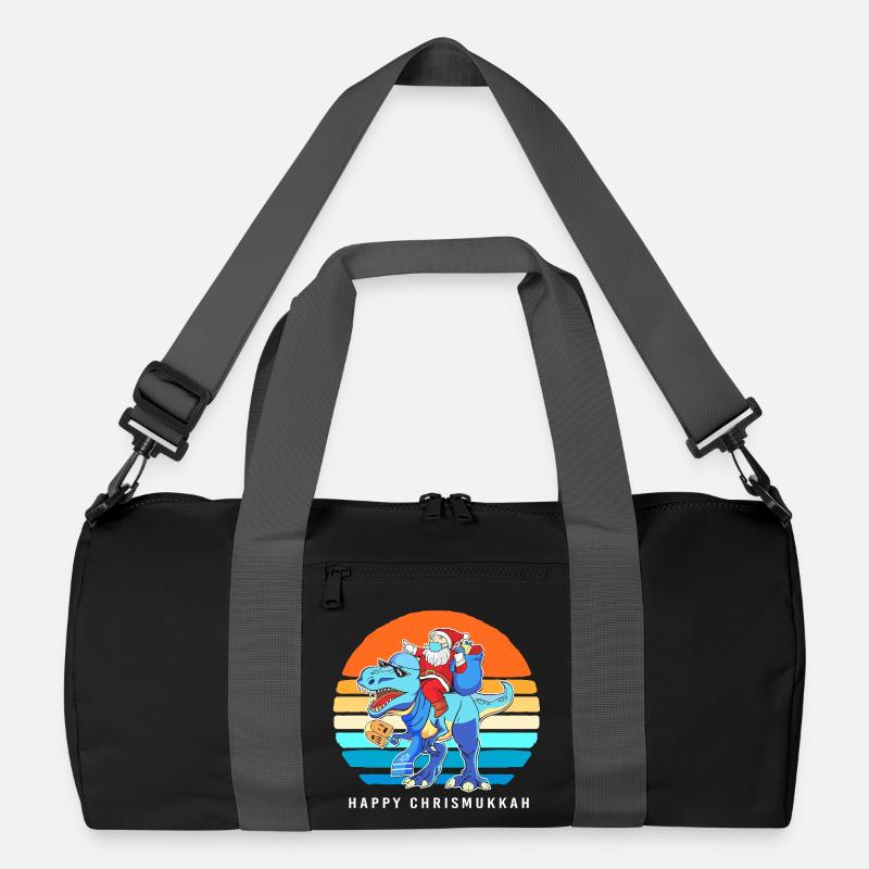 Hanukkah Chanukkah Hanukah Weihnachten - Recycelte Duffel Bag - Schwarz/Graphitgrau