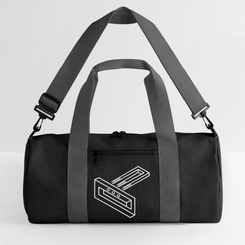 Forme impossible – illusion d’optique pour les nerds Sac de sport recyclé