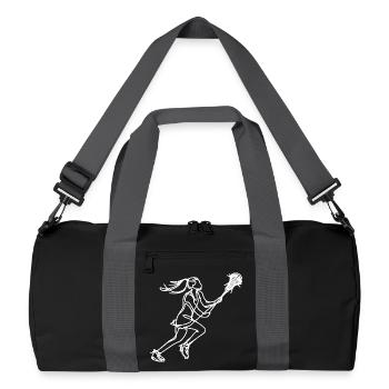 Crosse féminine - Sac de sport recyclé - noir/gris graphite - Devant