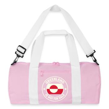 Greenland Greenland Not For Sale Funny - Recycled Duffel Bag - pink/white - Front