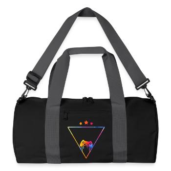 Vedette du jeu vidéo - Sac de sport recyclé - noir/gris graphite - Devant