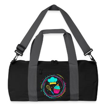 Boulanger - Sac de sport recyclé - noir/gris graphite - Devant