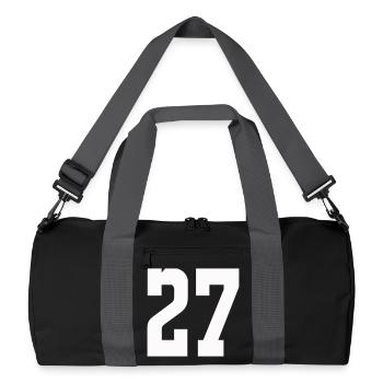 Chiffres 27 Contrast Design - Sac de sport recyclé - noir/gris graphite - Devant