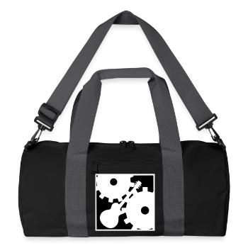 Rock against the Machine - Recycelte Duffel Bag - Schwarz/Graphitgrau - Vorne