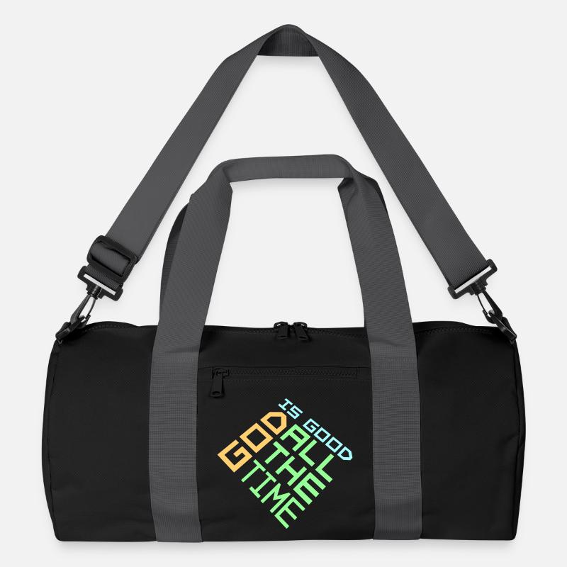 God Is Good All The Time Glaube Christlich Spruch Recycelte Duffel Bag
