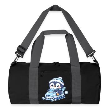 Penguin Snow Sled Magic - Recycled Duffel Bag - black/graphite grey - Front