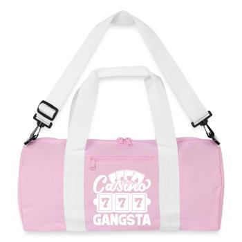 Casino Gambler Casino Gangsta Gambling - Recycled Duffel Bag - pink/white - Front