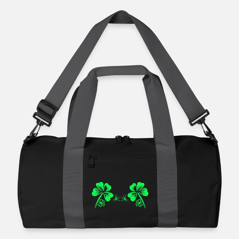 BH St Patricks Day Kleeblatt Bra Bikini Recycelte Duffel Bag