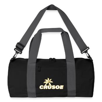 CRUSOE - Sac de sport recyclé - noir/gris graphite - Devant