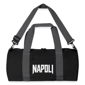 Napoli - Naples lettering white - Recycled Duffel Bag - black/graphite grey - Front