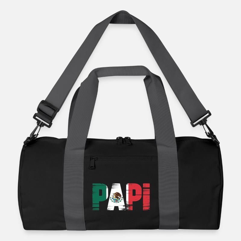 Papi Mexiko Flagge – Stolzer Vater im Latino Style Recycelte Duffel Bag