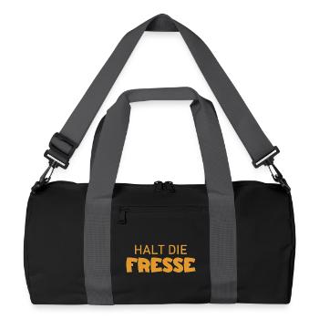 Shut Up - Cool Saying - Recycled Duffel Bag - black/graphite grey - Front