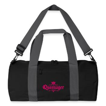 Queenager Krone für stolze junggebliebene Frauen - Sac de sport recyclé - noir/gris graphite - Devant
