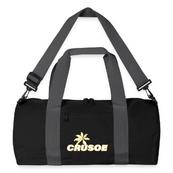 CRUSOE - Recycelte Duffel Bag - Schwarz/Graphitgrau - Vorne
