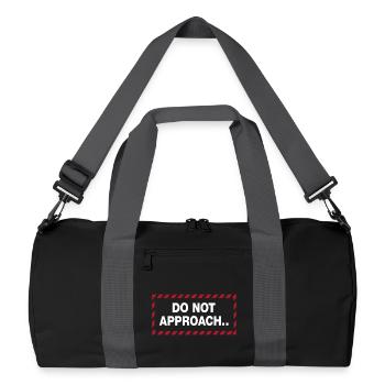 Déclaration de distance d’avertissement - Sac de sport recyclé - noir/gris graphite - Devant