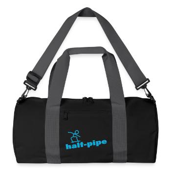 HALF PIPE - Recycelte Duffel Bag - Schwarz/Graphitgrau - Vorne