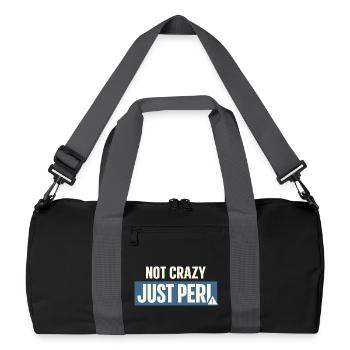 Perimenopause Humor Perimenopause - Recycelte Duffel Bag - Schwarz/Graphitgrau - Vorne