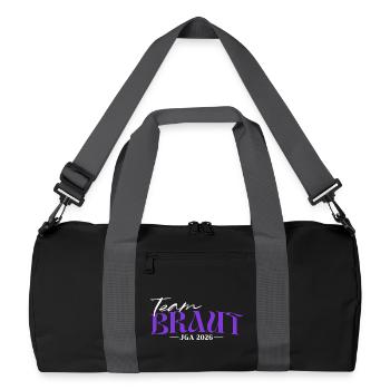 Fête de jeune fille 2026 Équipe Mariée Enterrement de vie de garçon femmes - Sac de sport recyclé - noir/gris graphite - Devant