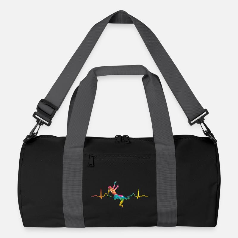 Boulderer heartbeat Bouldering Bouldering Recycled Duffel Bag