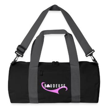 Logo Boudeuse  - Sac de sport recyclé - noir/gris graphite - Devant