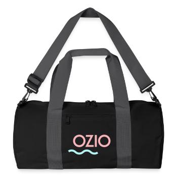 OZIO - Sac de sport recyclé - noir/gris graphite - Devant