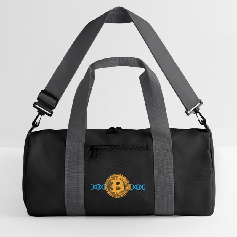 Crypto Bitcoin ADN DNS | Couleurs modifiables Sac de sport recyclé
