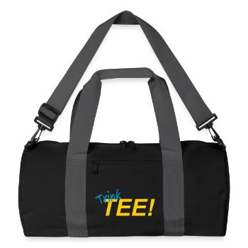 DRINK TEA! - Recycled Duffel Bag - black/graphite grey - Front