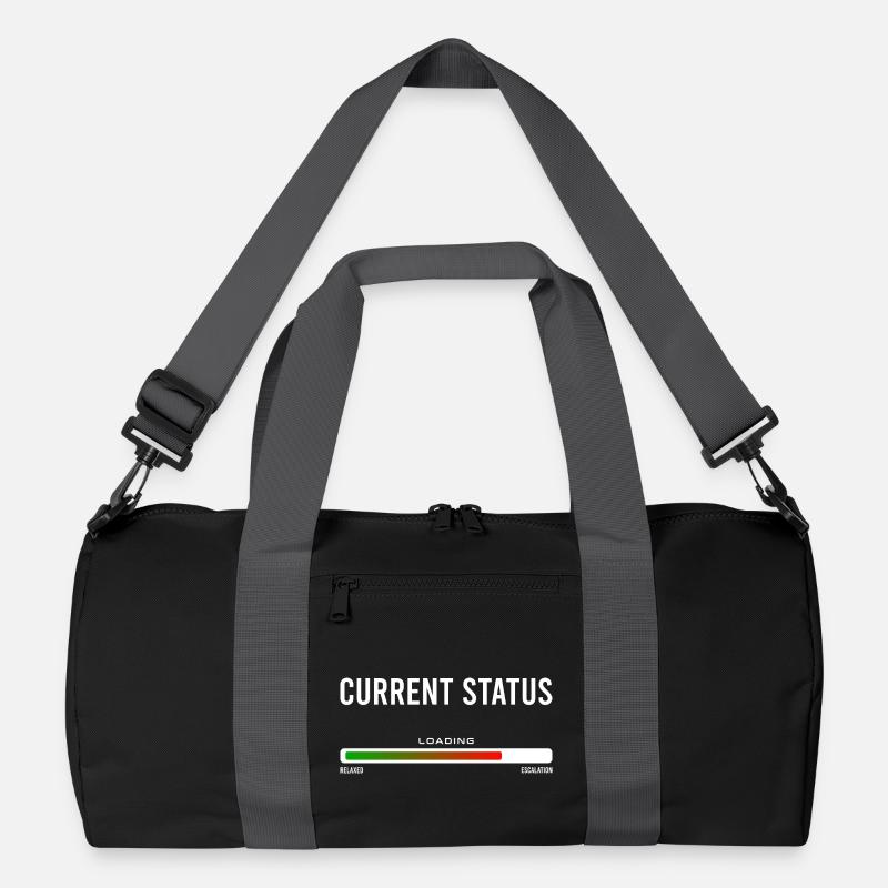Current Status - Recycelte Duffel Bag - Schwarz/Graphitgrau