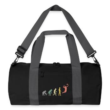 Retro volley-ball Evolution Beach Volley Vintage - Sac de sport recyclé - noir/gris graphite - Devant