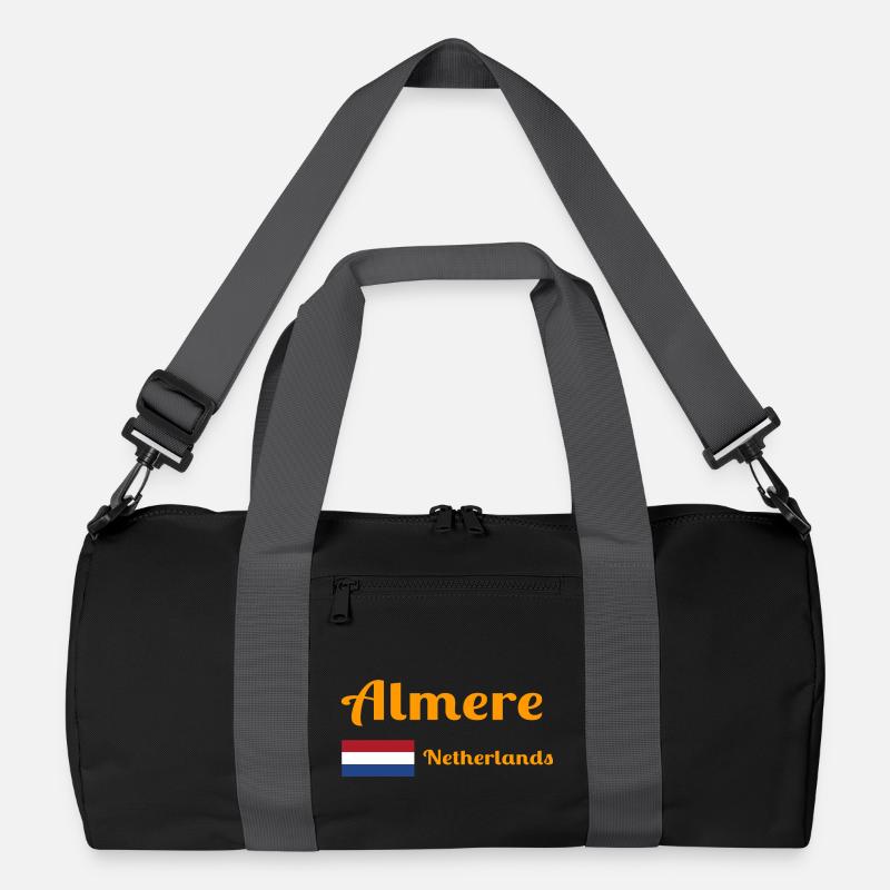 Almere Niederlande - Stilvolle Drucke Recycelte Duffel Bag