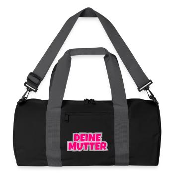 Votre mère - le classique à porter. - Sac de sport recyclé - noir/gris graphite - Devant