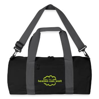heaven_can_wait - Recycled Duffel Bag - black/graphite grey - Front