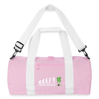 Evolution towards traditional Irish dance - Recycled Duffel Bag - pink/white - Front
