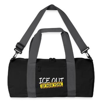  Out de New York - Sac de sport recyclé - noir/gris graphite - Devant