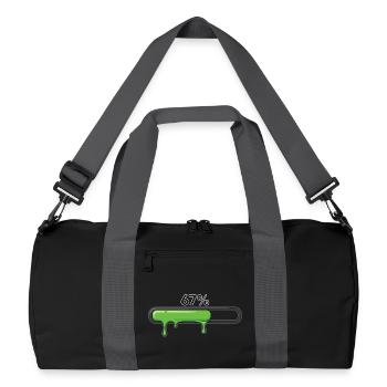 Slime Progress Bar 67 Meme - Recycled Duffel Bag - black/graphite grey - Front
