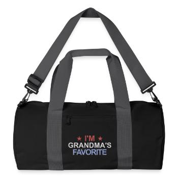 Petit-enfant préféré Drôle Je suis le préféré de Mamie - Sac de sport recyclé - noir/gris graphite - Devant